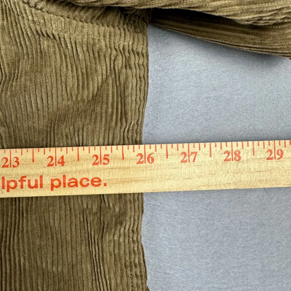 Banana Republic Mens XL Wide Wale Corduroy Shirt Camel Tan Standard Fit